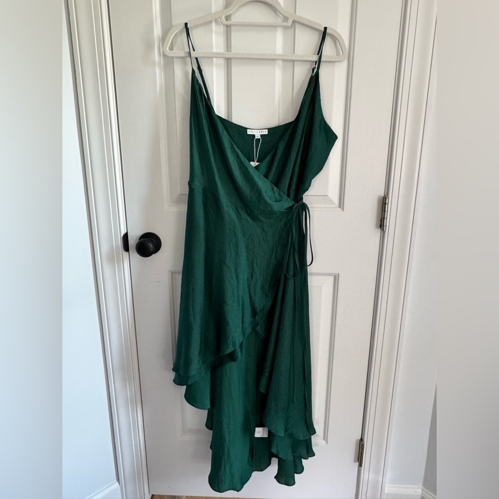 Elegant Green Baltic Born Wrap Dress